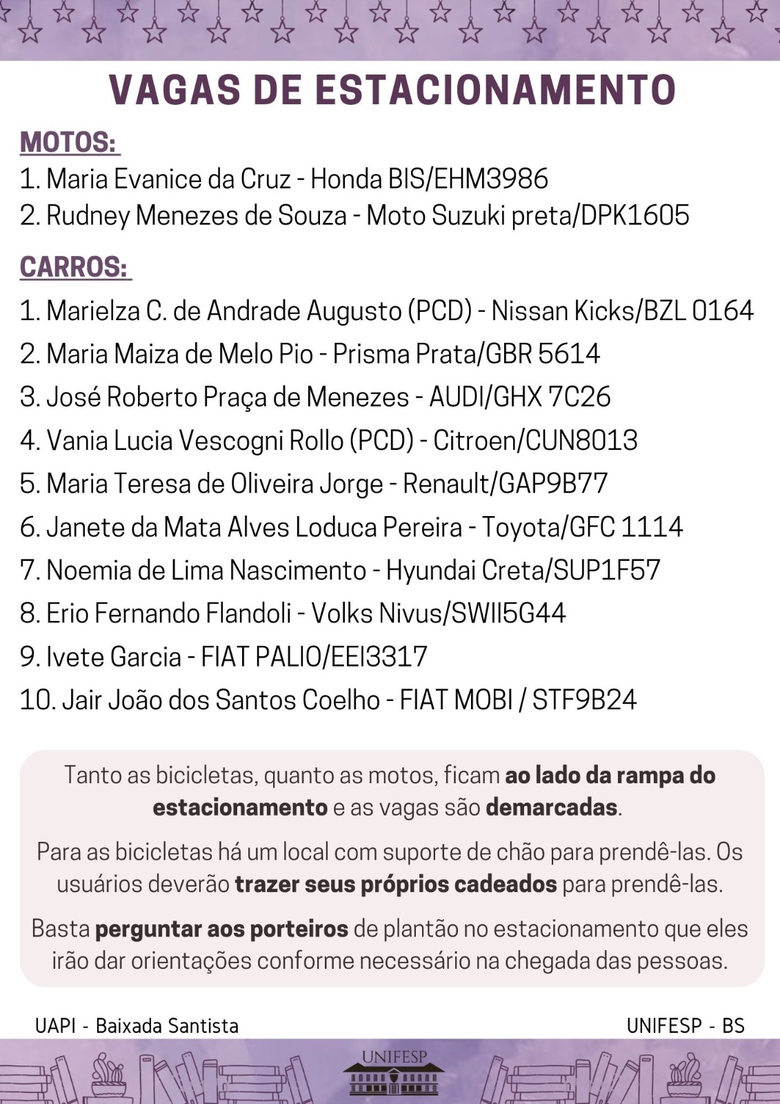 Vagas Estacionamento